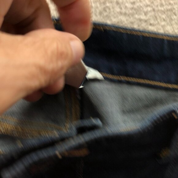 Duluth Trading Co Womens Jeans Size 16 Short Stretch Dark Wash Denim Blue Casual - Picture 10 of 13